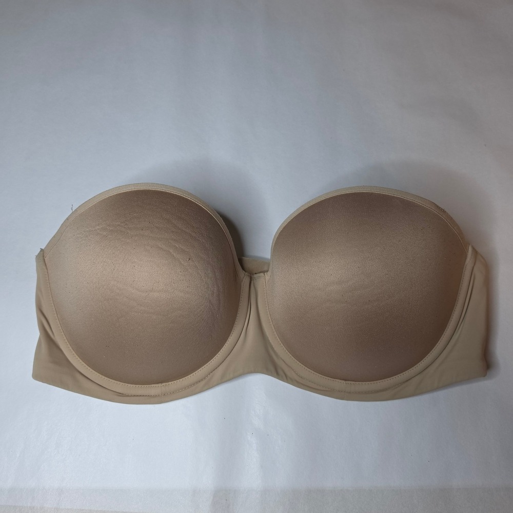 ThirdLove 24/7 Classic Strapless Bra 36C Tan Nude Minimalist Comfort
